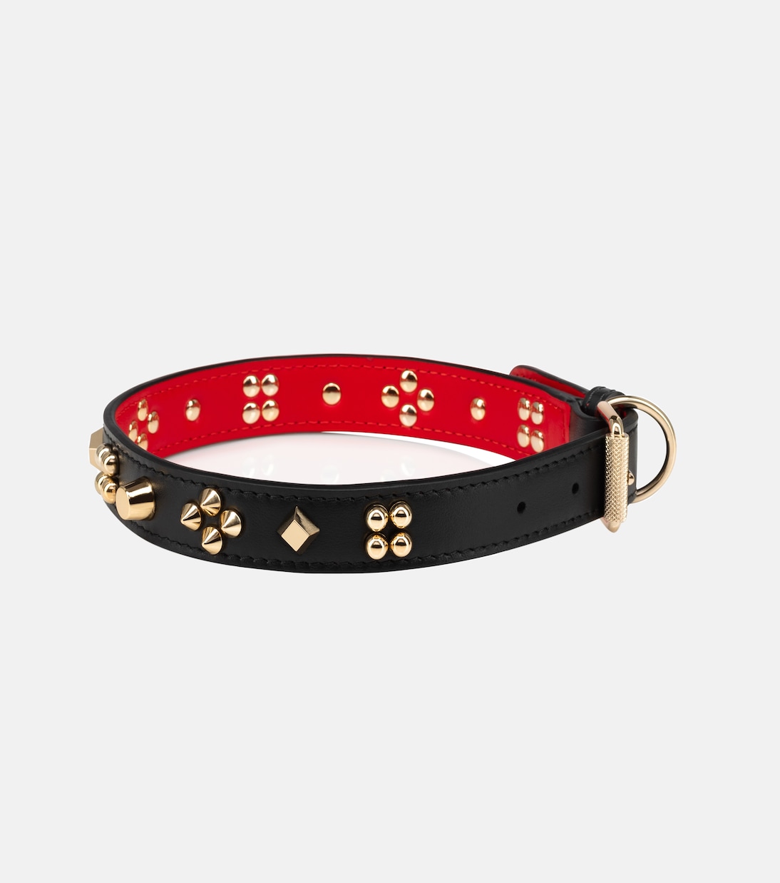 Guinzaglio Loubicollar in pelle con borchie | Christian Louboutin