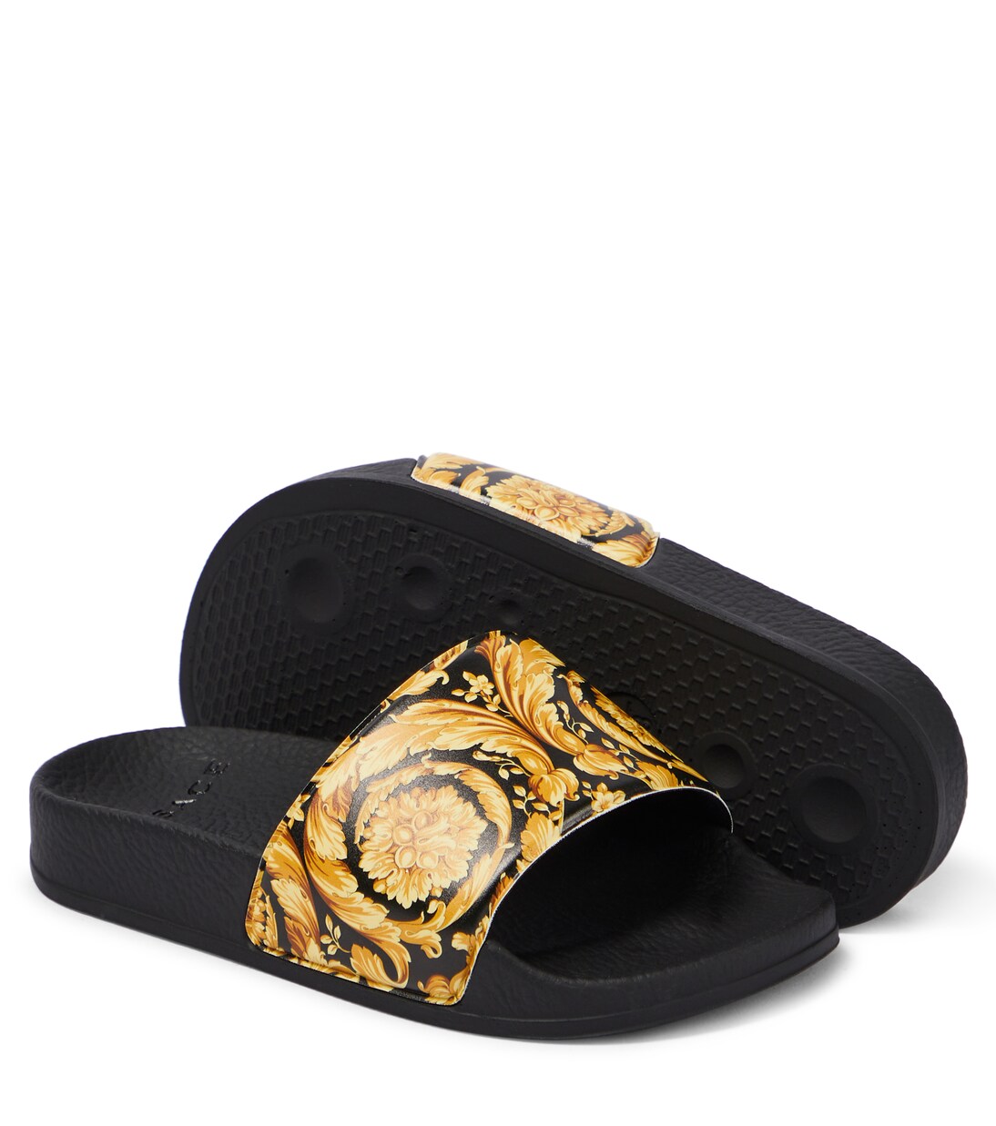 Barocco printed slides | Versace Kids