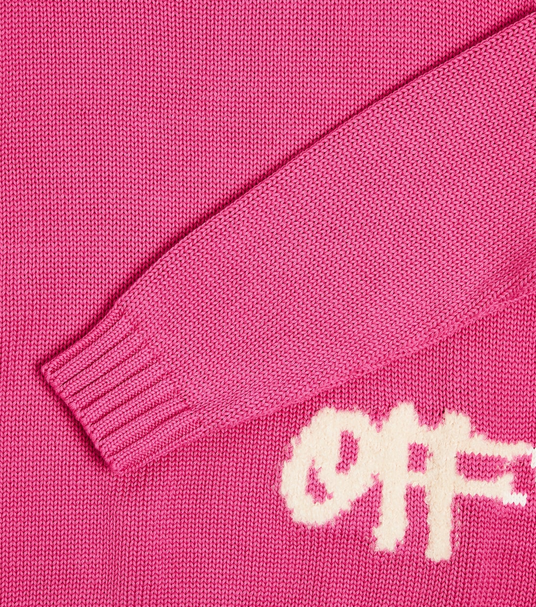 Pull en coton mélangé à logo | Off-White Kids