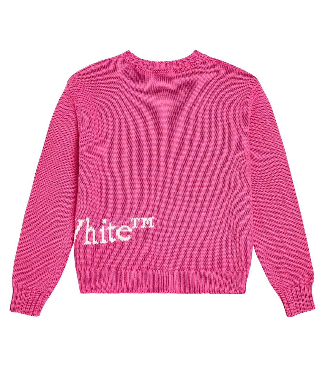 Pull en coton mélangé à logo | Off-White Kids