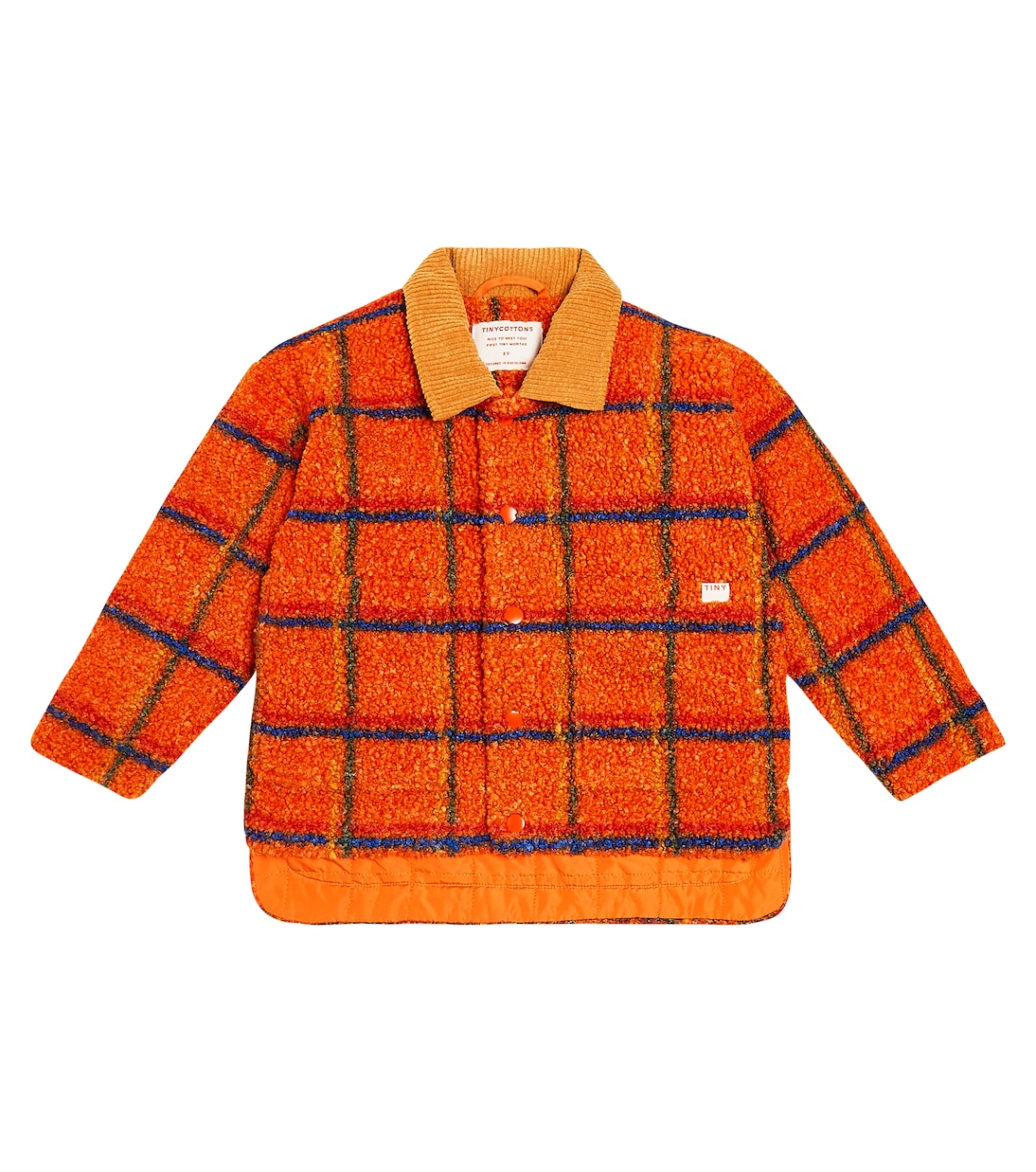 Checked fleece jacket | Tinycottons