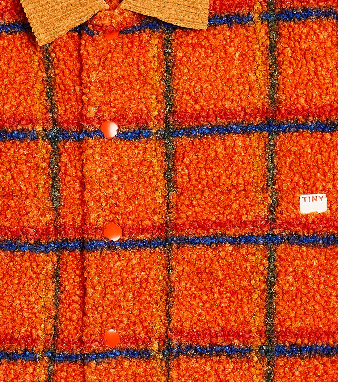 Checked fleece jacket | Tinycottons
