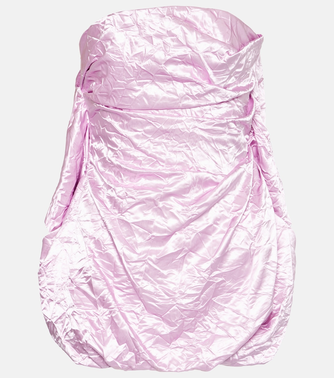 Strapless satin minidress | The Attico