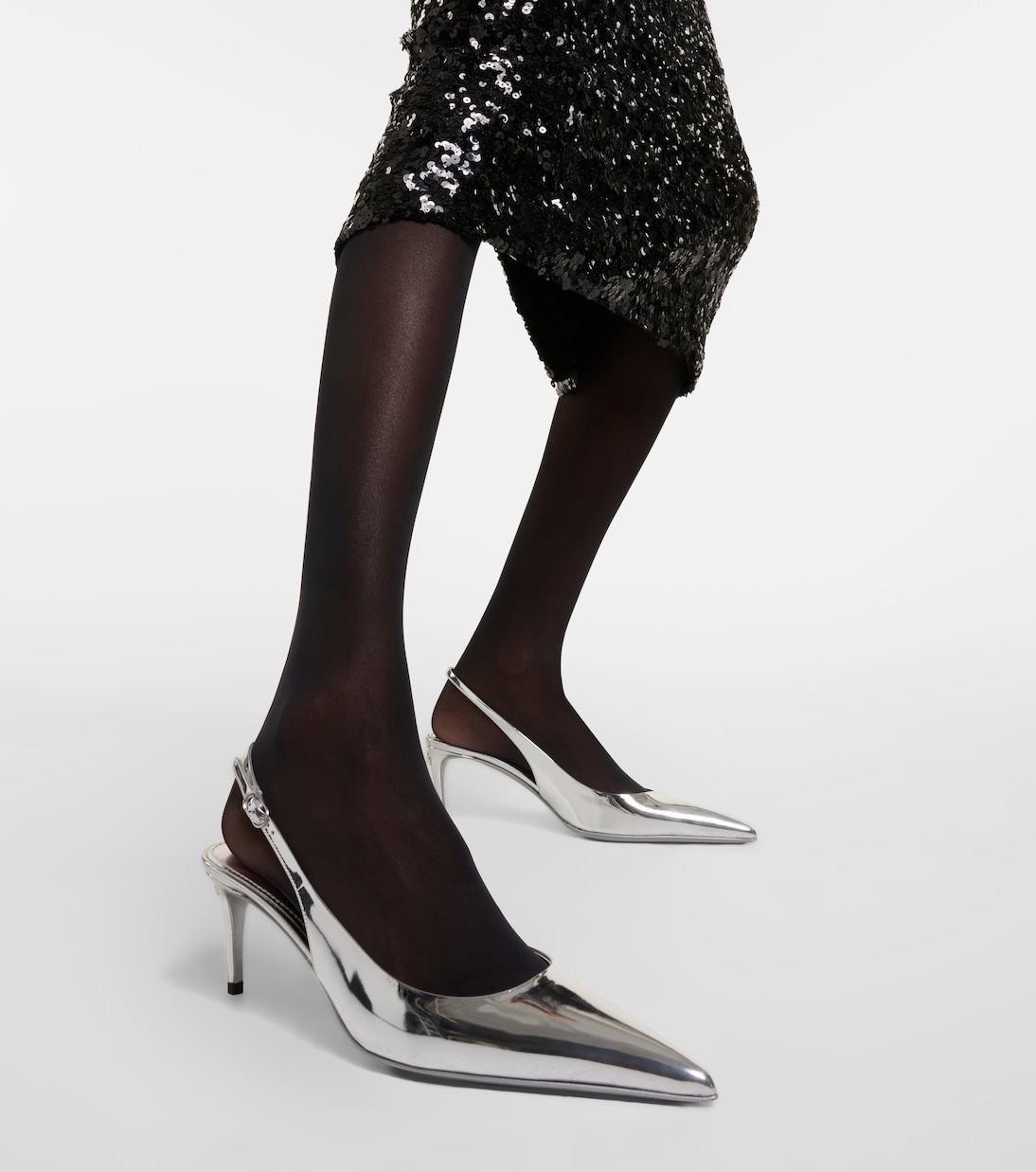 Escarpins en cuir métallisé | Dolce&Gabbana