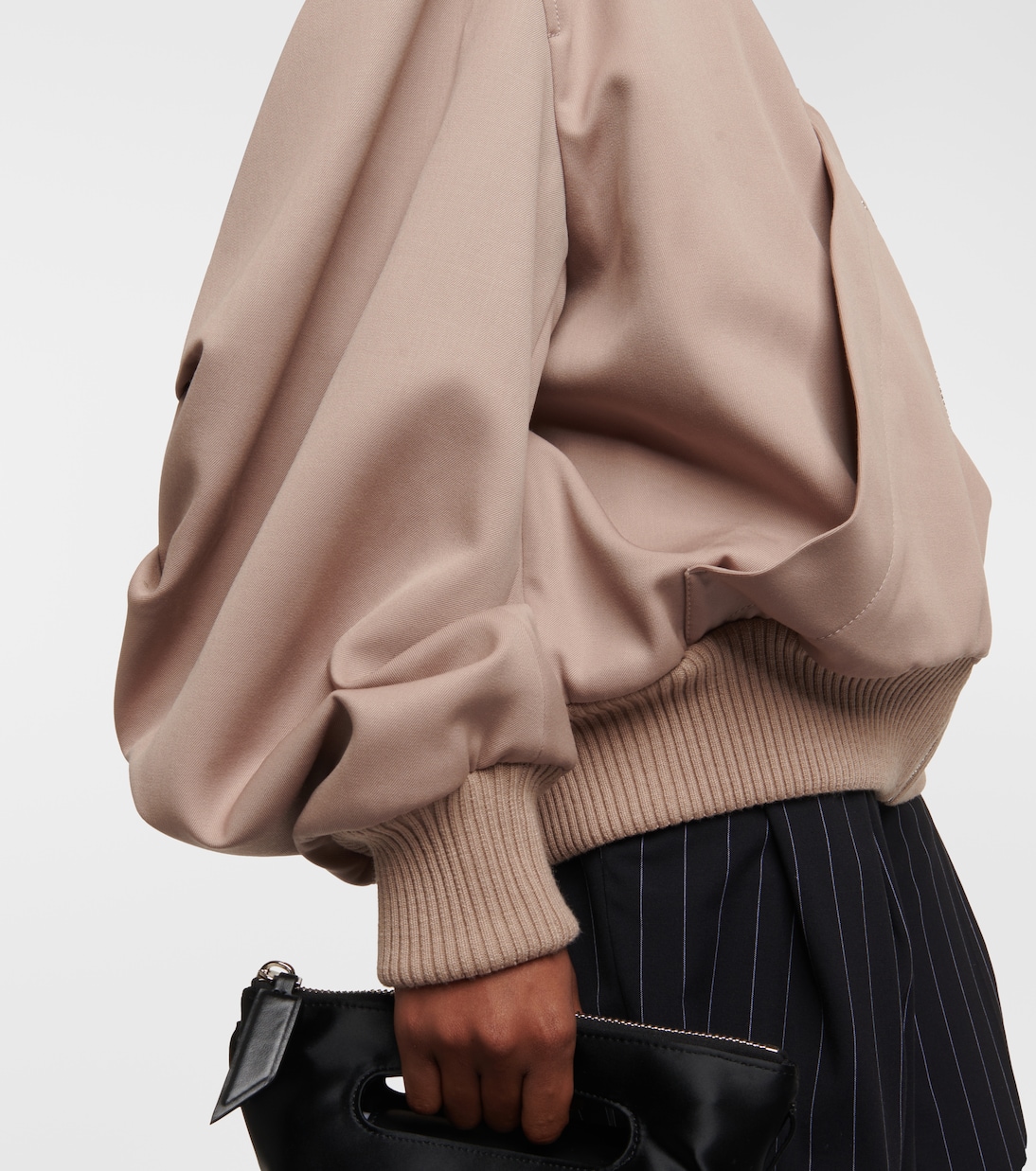 Bomber de gabardina de lana | The Attico