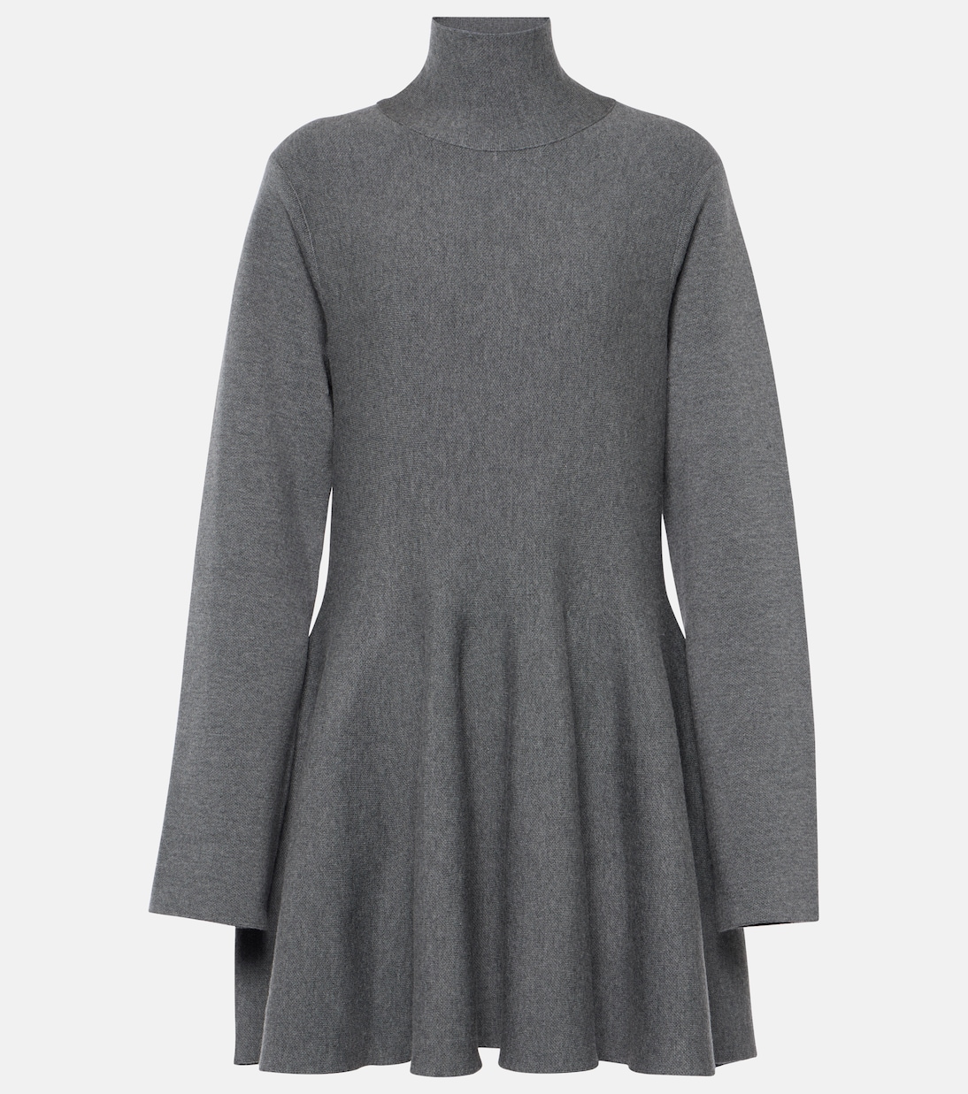 Clarice turtleneck wool-blend minidress | Khaite
