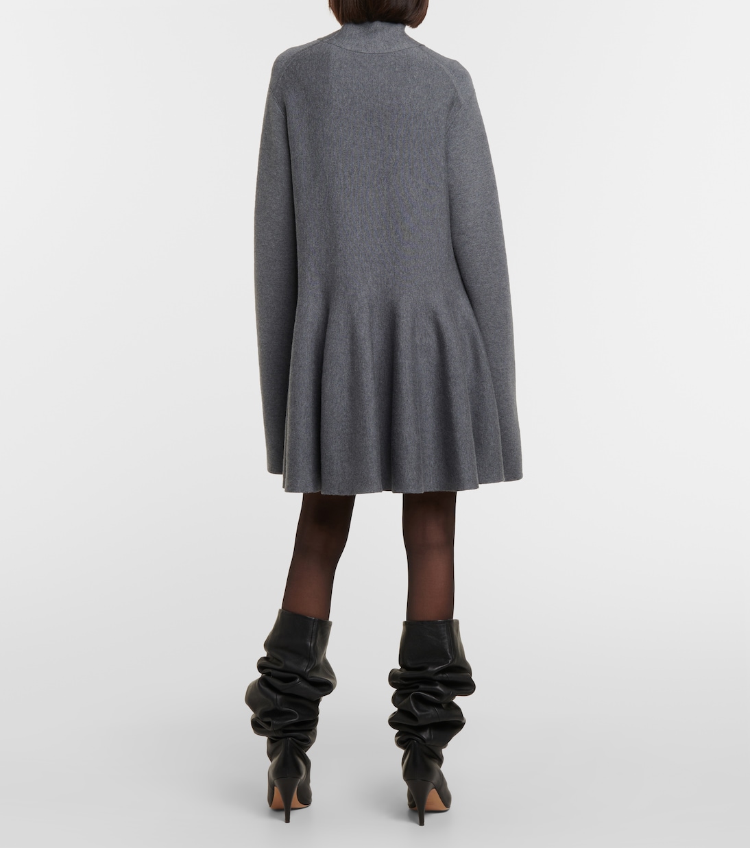 Clarice turtleneck wool-blend minidress | Khaite