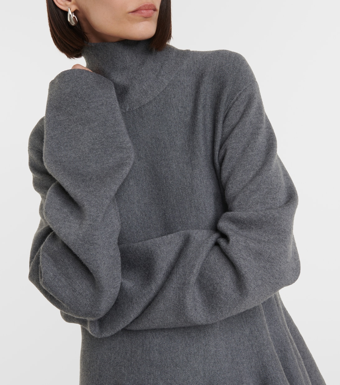 Clarice turtleneck wool-blend minidress | Khaite
