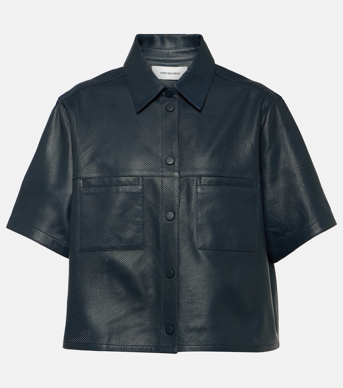 Oversize-Hemd aus Leder | Yves Salomon