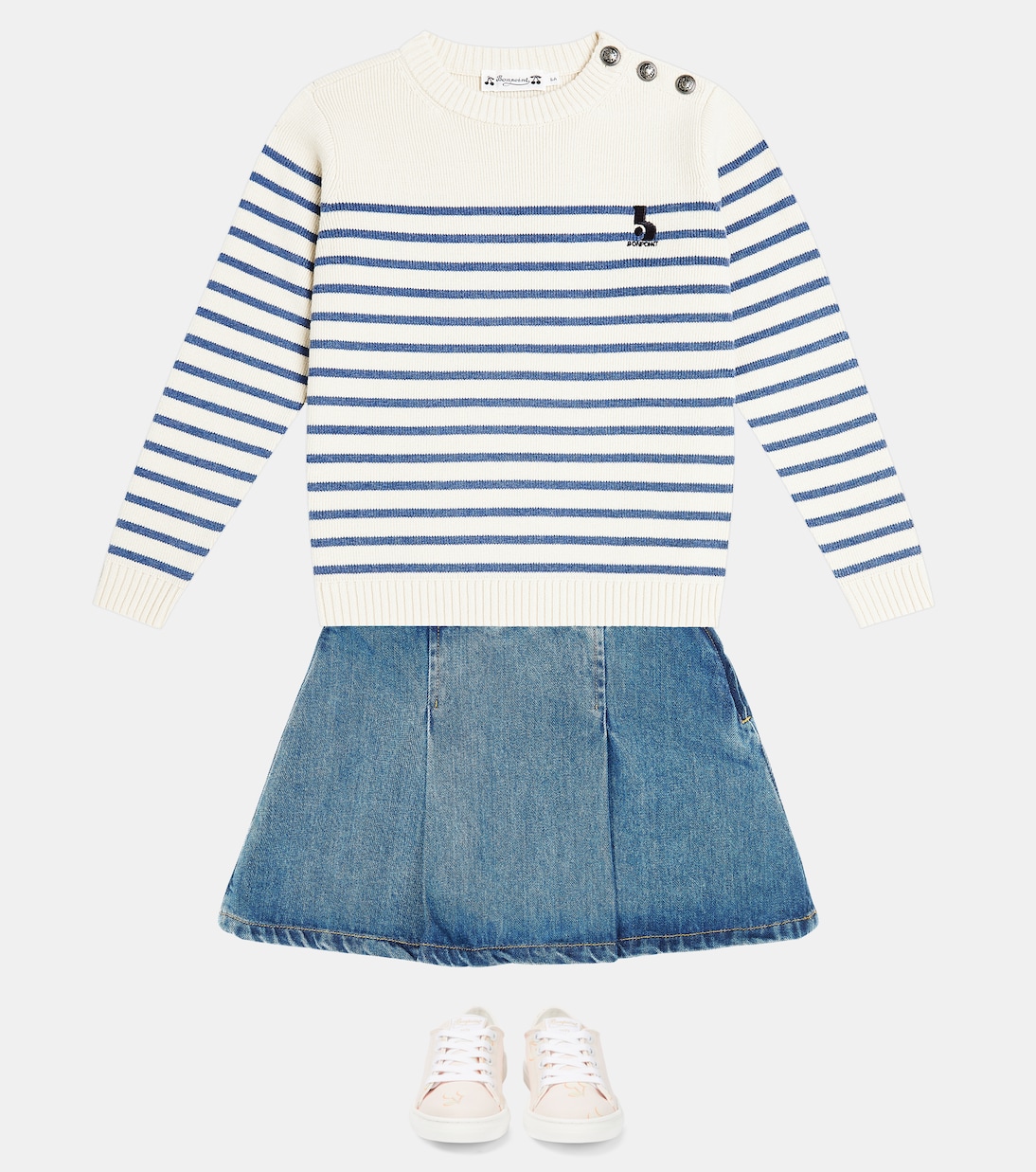Pull rayé Crofton en laine et coton | Bonpoint