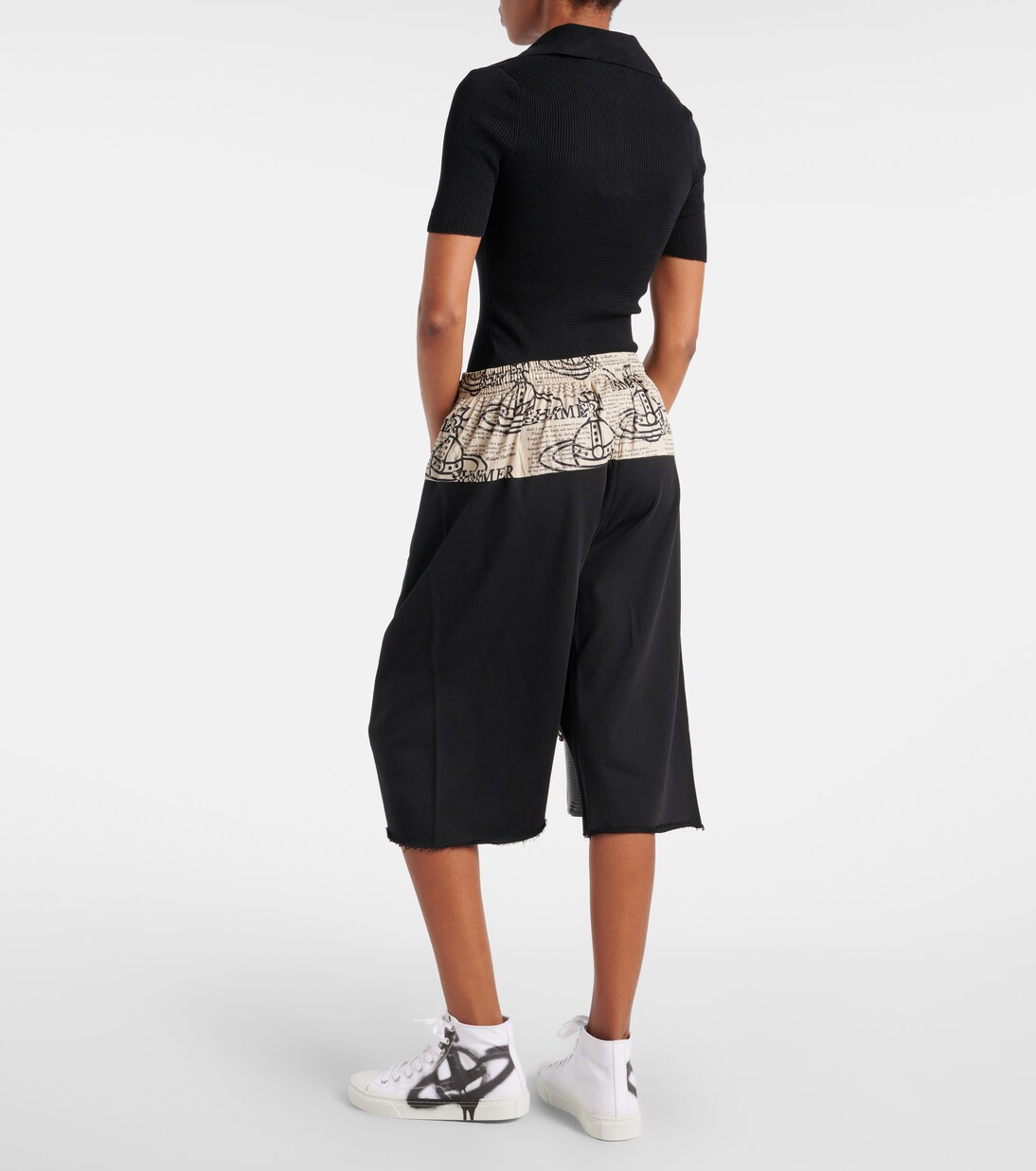 Shorts Kung Fu in cotone con stampa | Vivienne Westwood