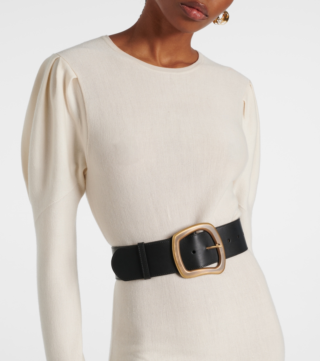 Cintura in pelle larga GABRIELA HEARST Simone per stile giovane e audace