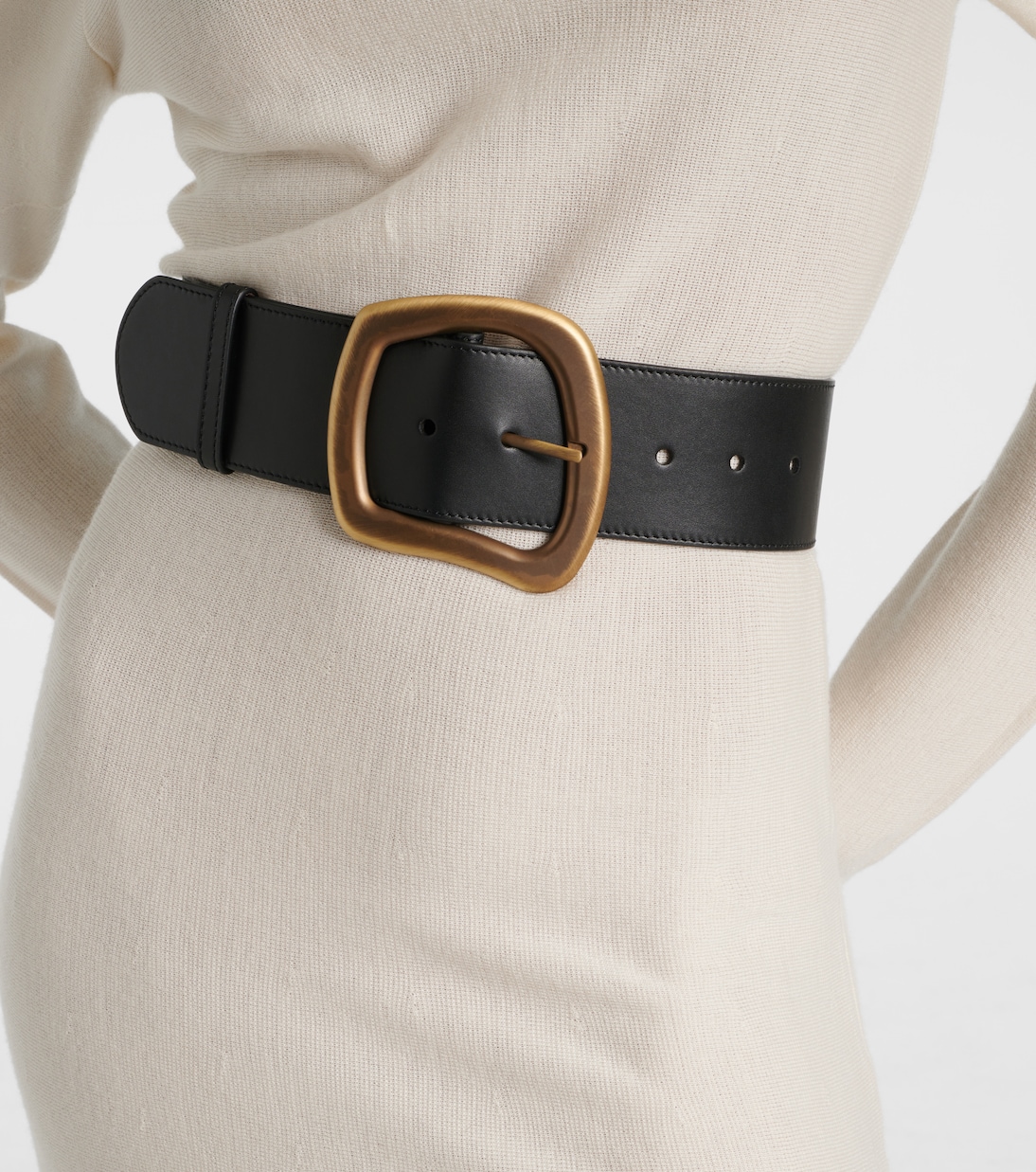 Cintura in pelle larga GABRIELA HEARST Simone per stile giovane e audace