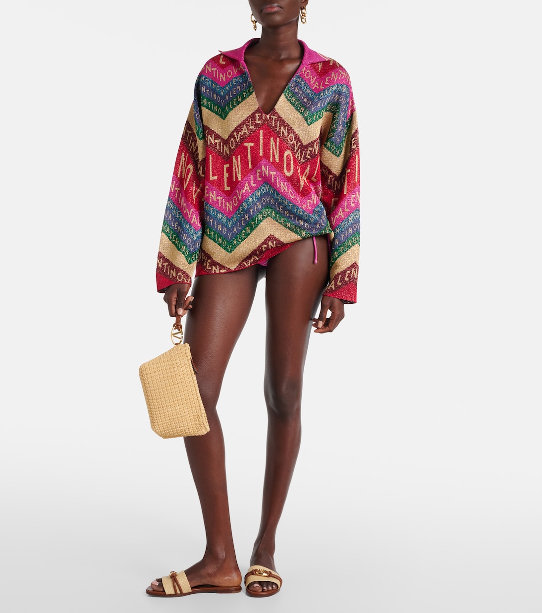 Jersey en intarsia con logo | Valentino