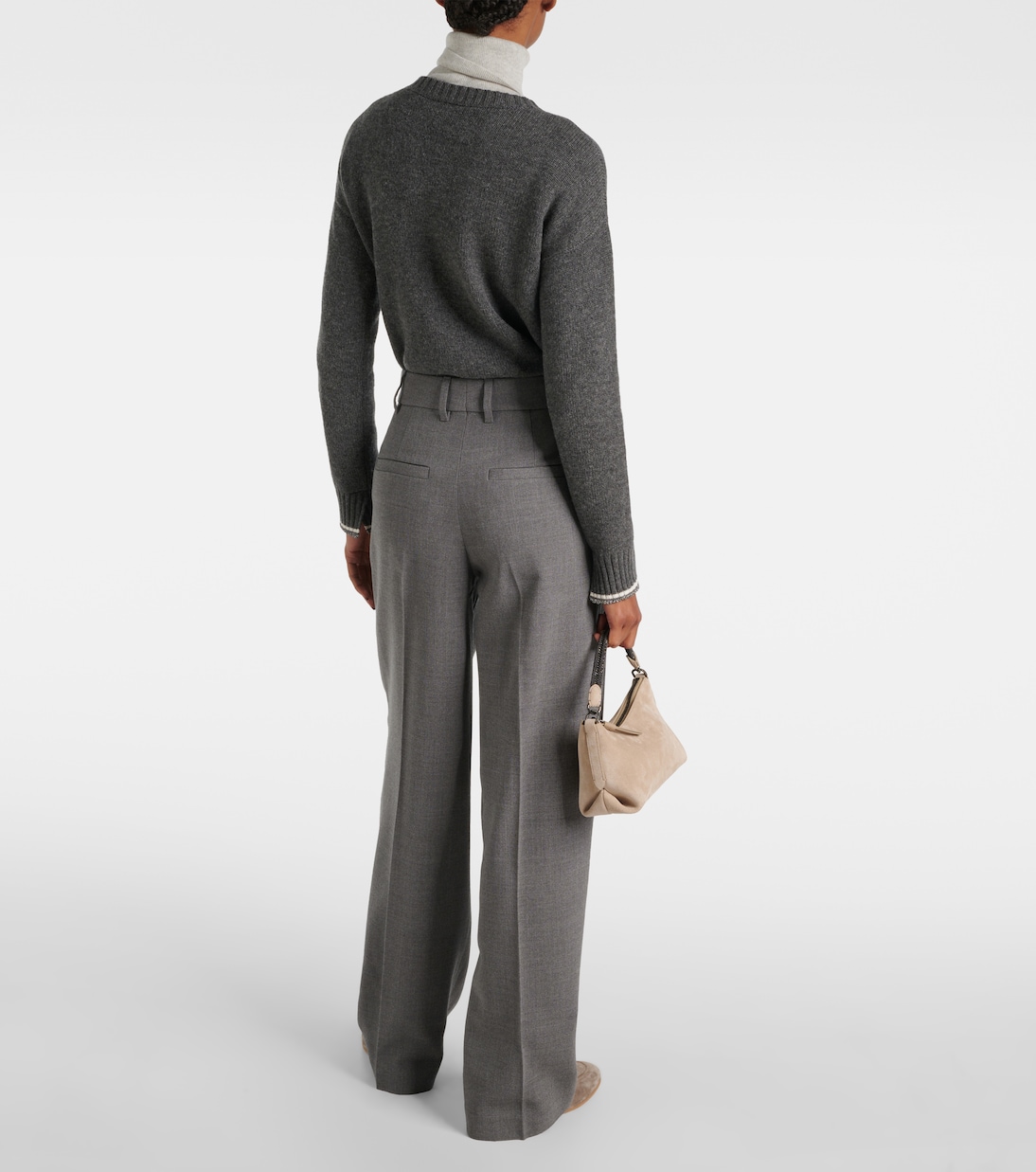 Wool wide-leg pants | Brunello Cucinelli
