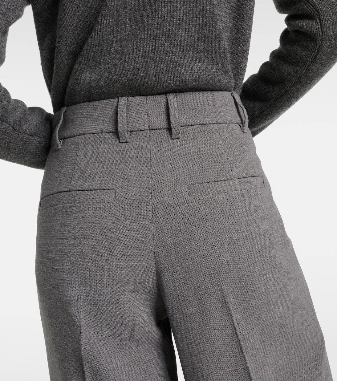 Wool wide-leg pants | Brunello Cucinelli