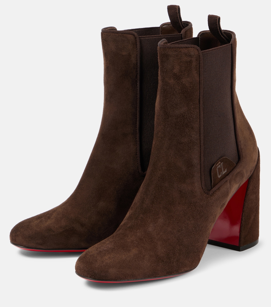 Turelastic 85 suede ankle boots | Christian Louboutin