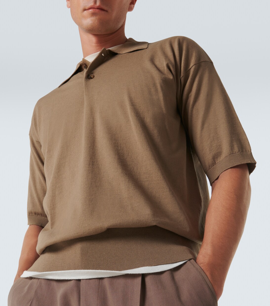 Polo Tiago in cotone e cashmere | The Row
