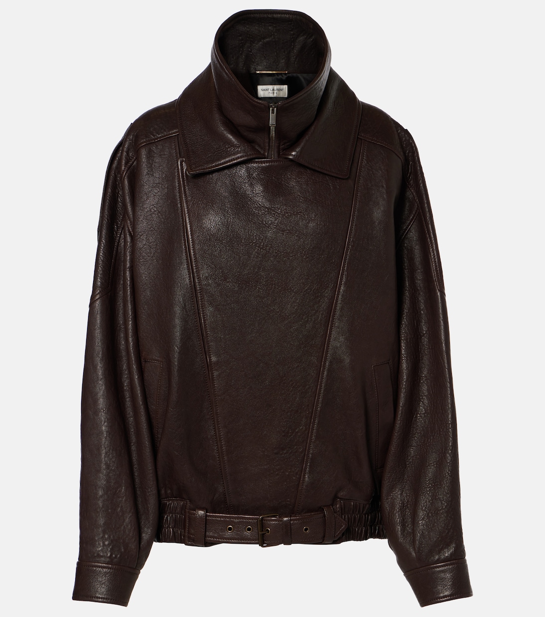 Oversized leather bomber jacket | Saint Laurent