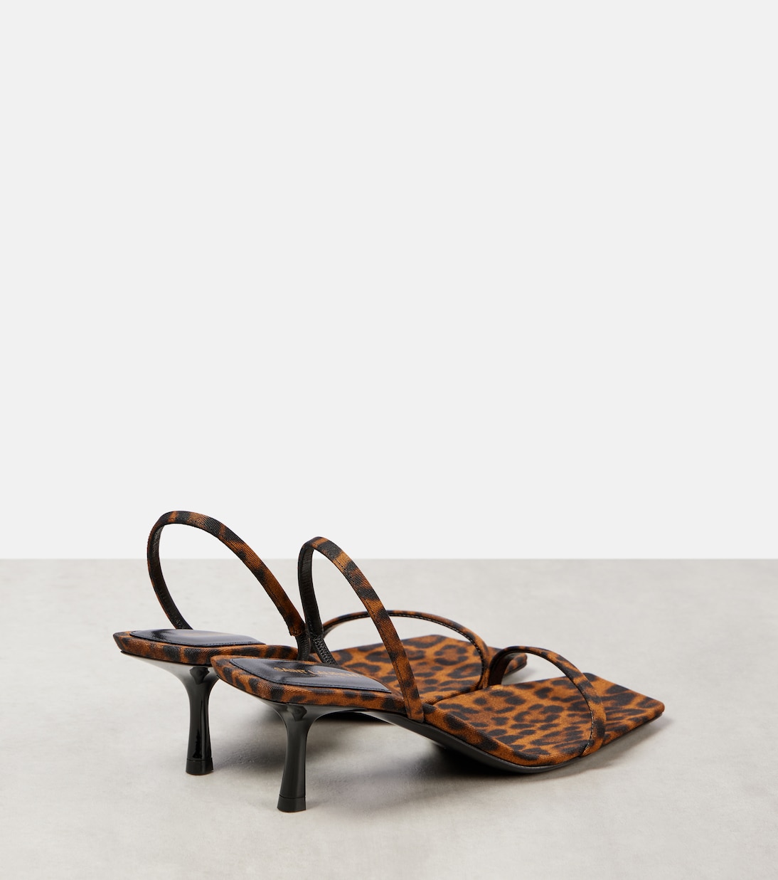 Jaspe 55 leopard-print grosgrain sandals | Saint Laurent