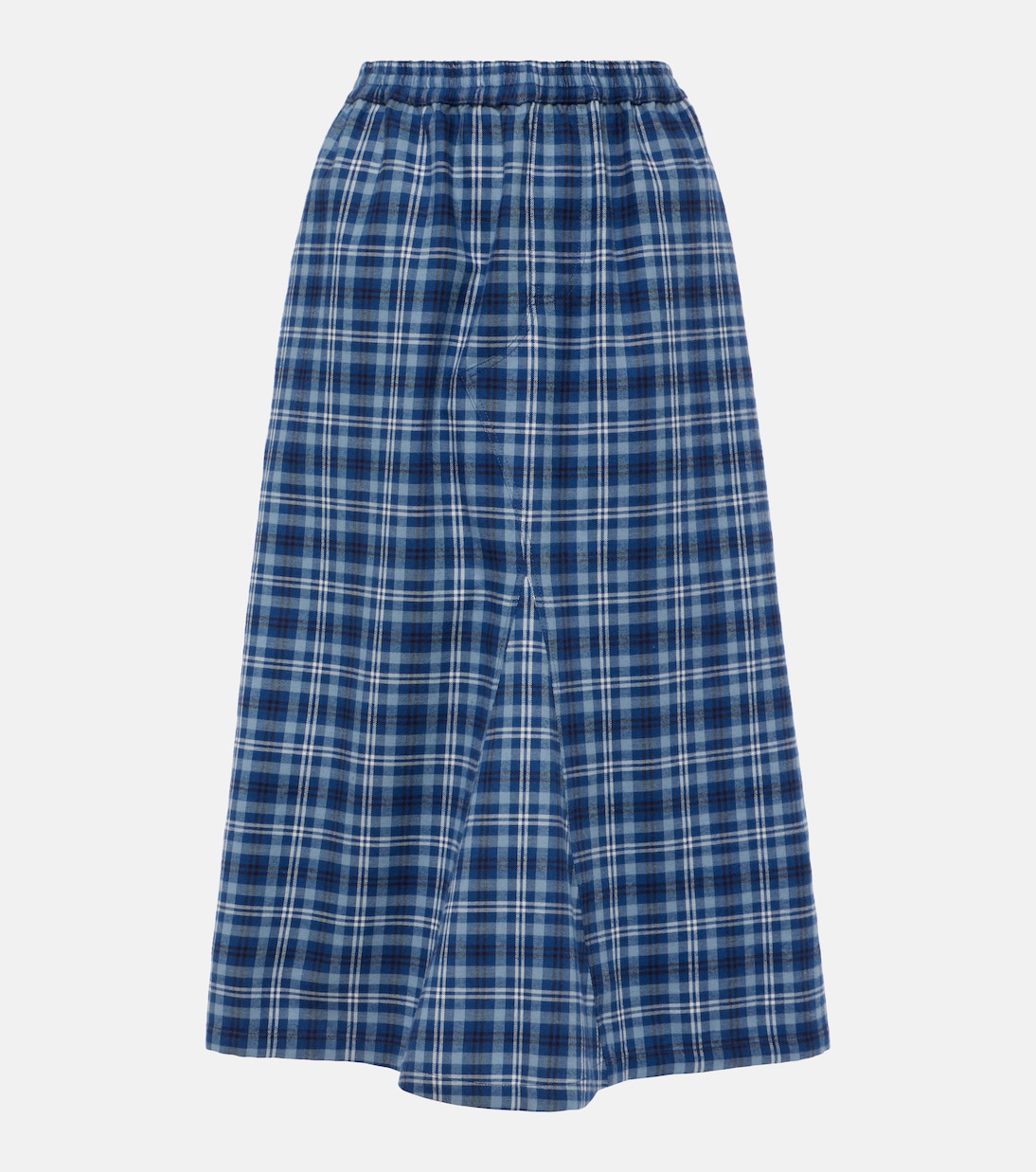 Checked mid-rise cotton maxi skirt | Acne Studios