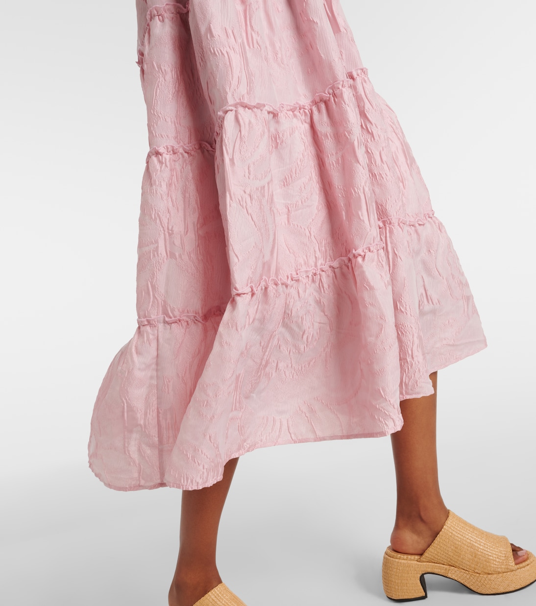 Abito midi in jacquard | Ganni