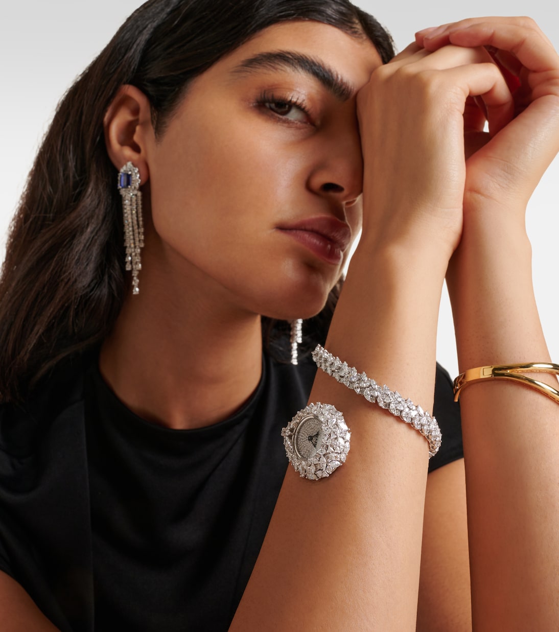 Montre Y-Momento en or blanc 18 ct et diamants | Yeprem