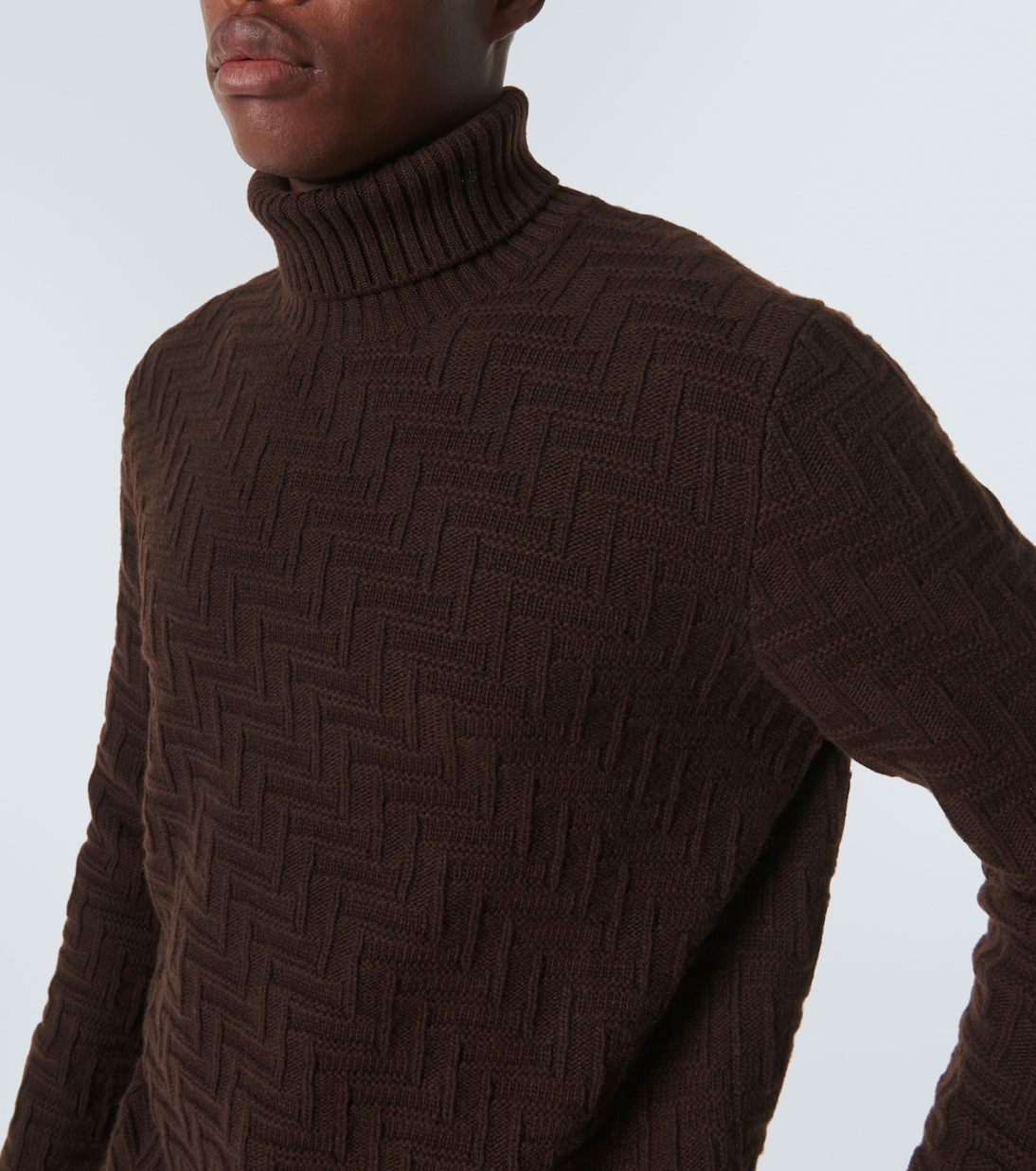 Wool and cashmere turtleneck sweater | Prada