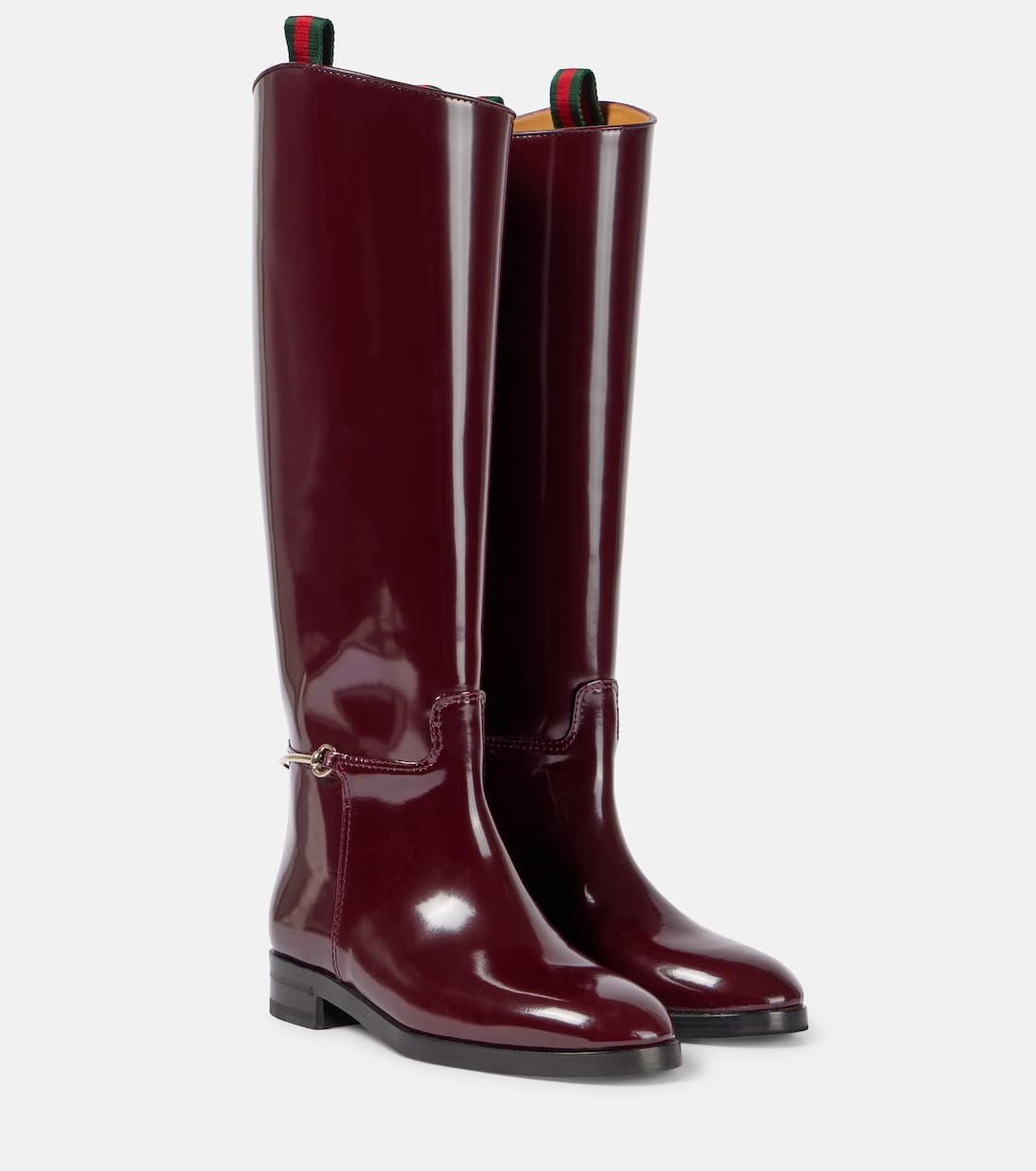 Burgundy riding boots sales