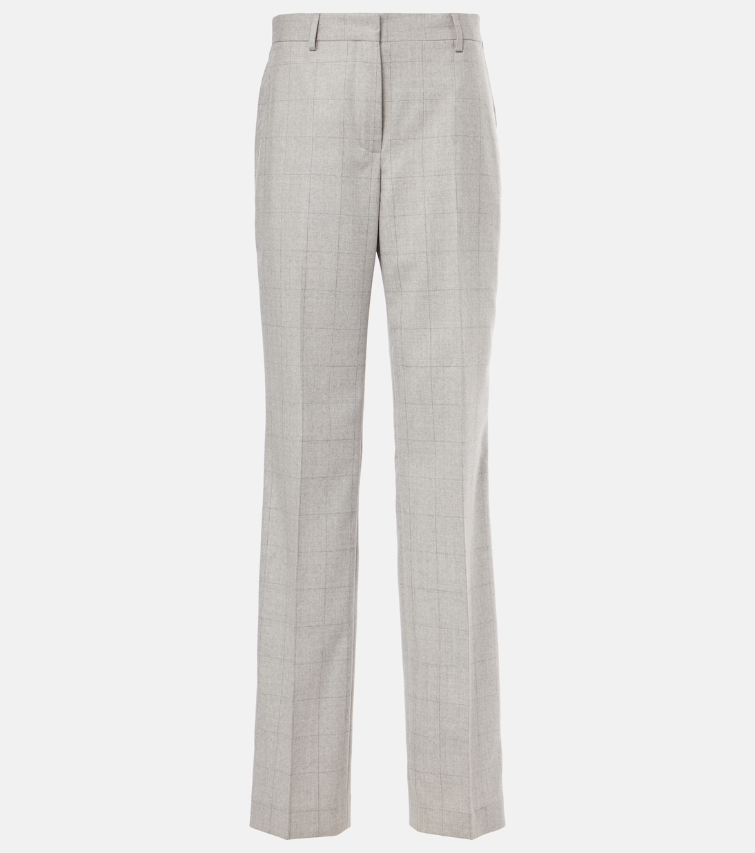 Checked wool straight pants | Dries Van Noten