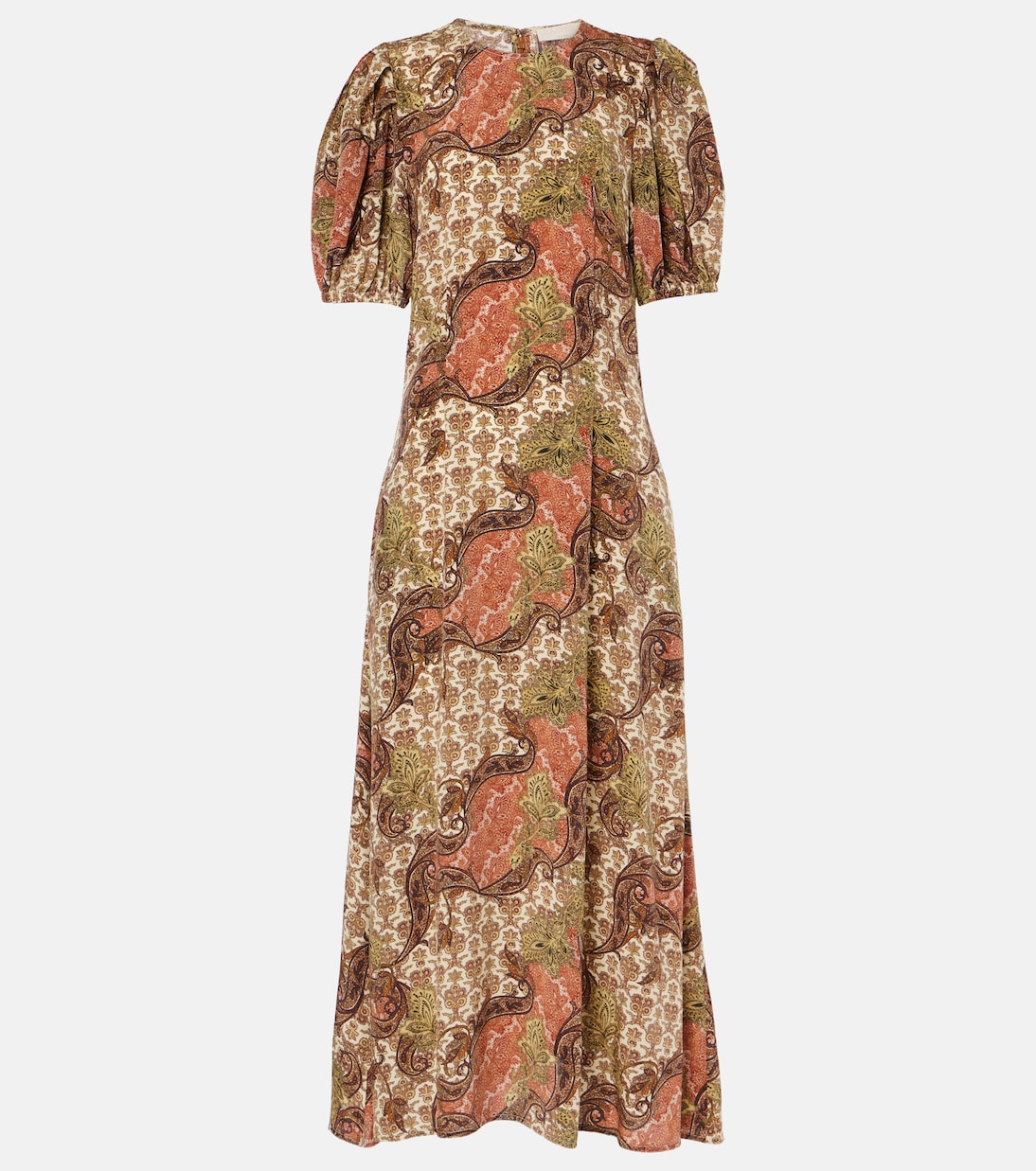 Vestido midi Calais de seda | Ulla Johnson