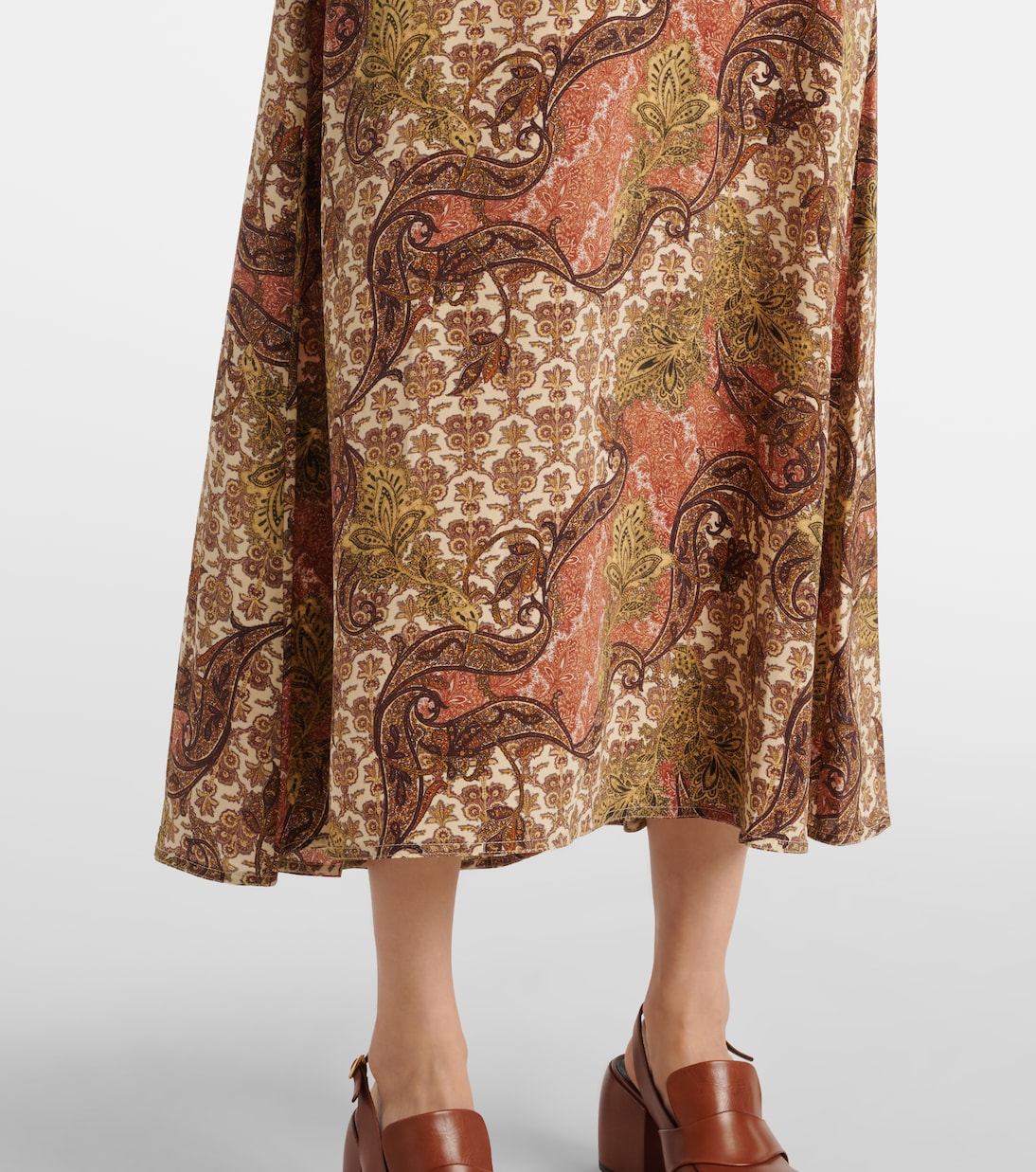 Vestido midi Calais de seda | Ulla Johnson