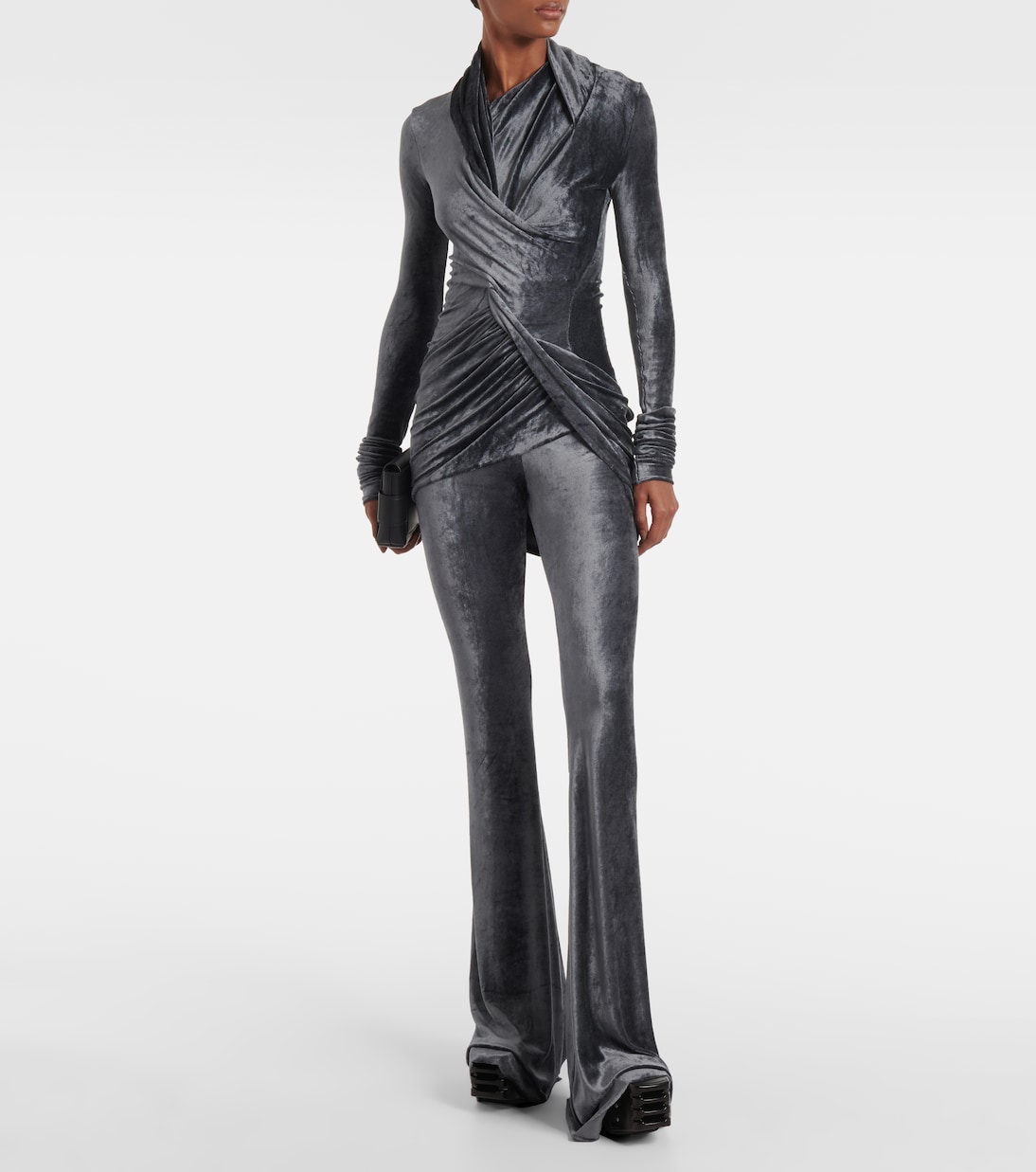 Top Magnetic de terciopelo cruzado | Rick Owens