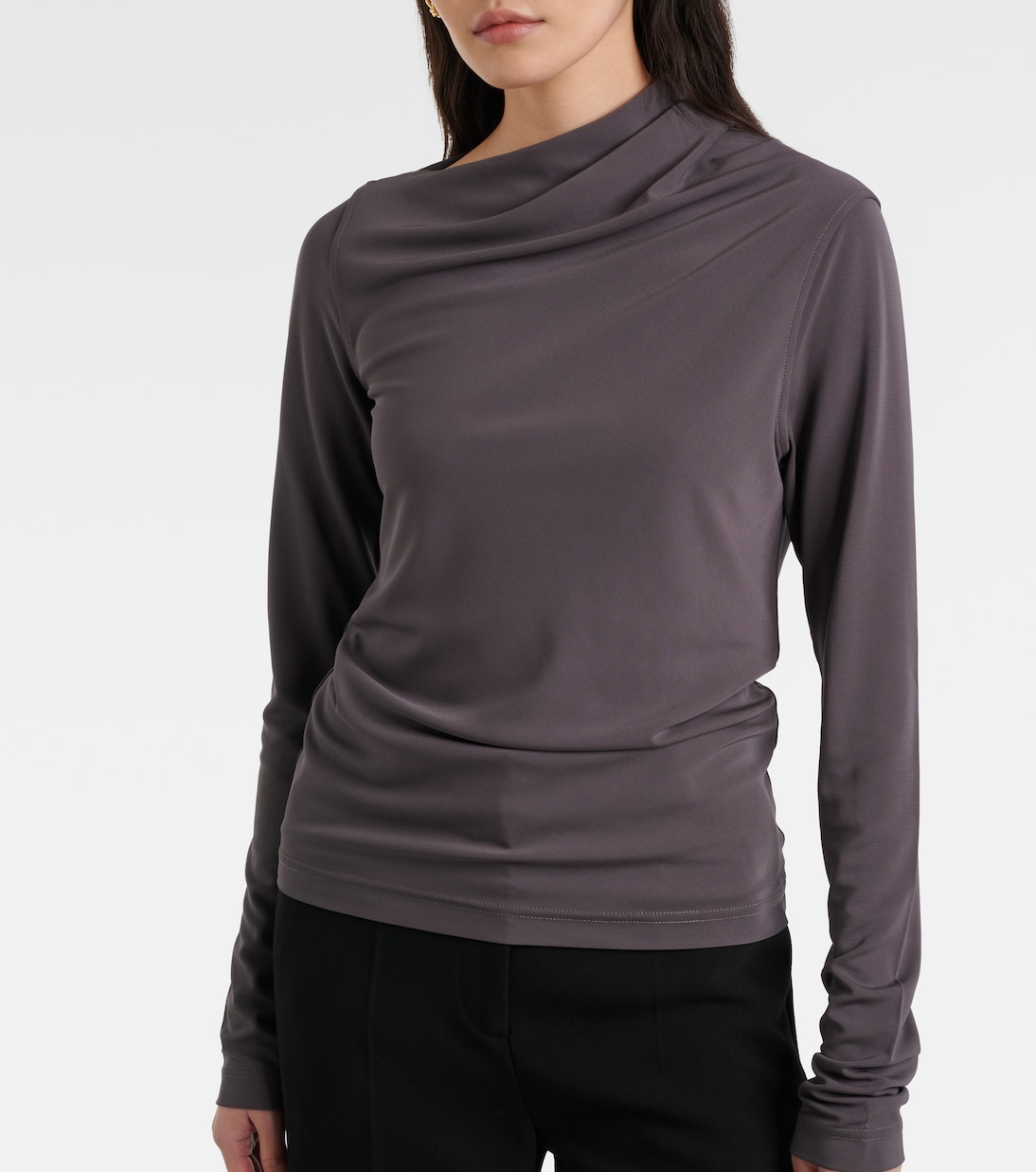 Top in jersey con ruches | Toteme