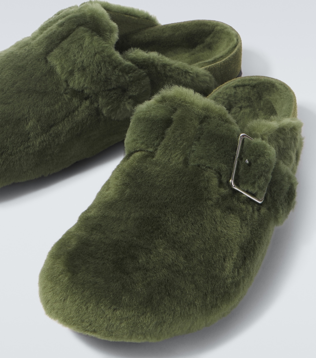 Mules Boston 1774 in suede con shearling | Birkenstock 1774