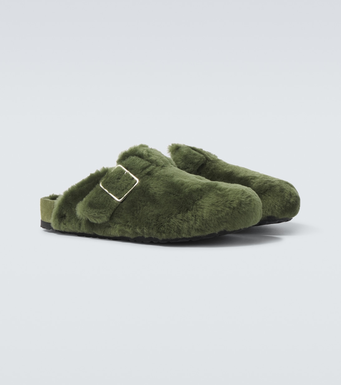 Mules Boston 1774 in suede con shearling | Birkenstock 1774