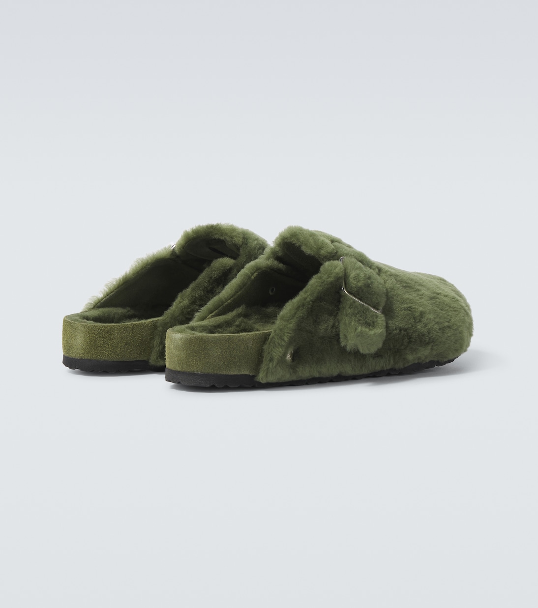 Mules Boston 1774 in suede con shearling | Birkenstock 1774