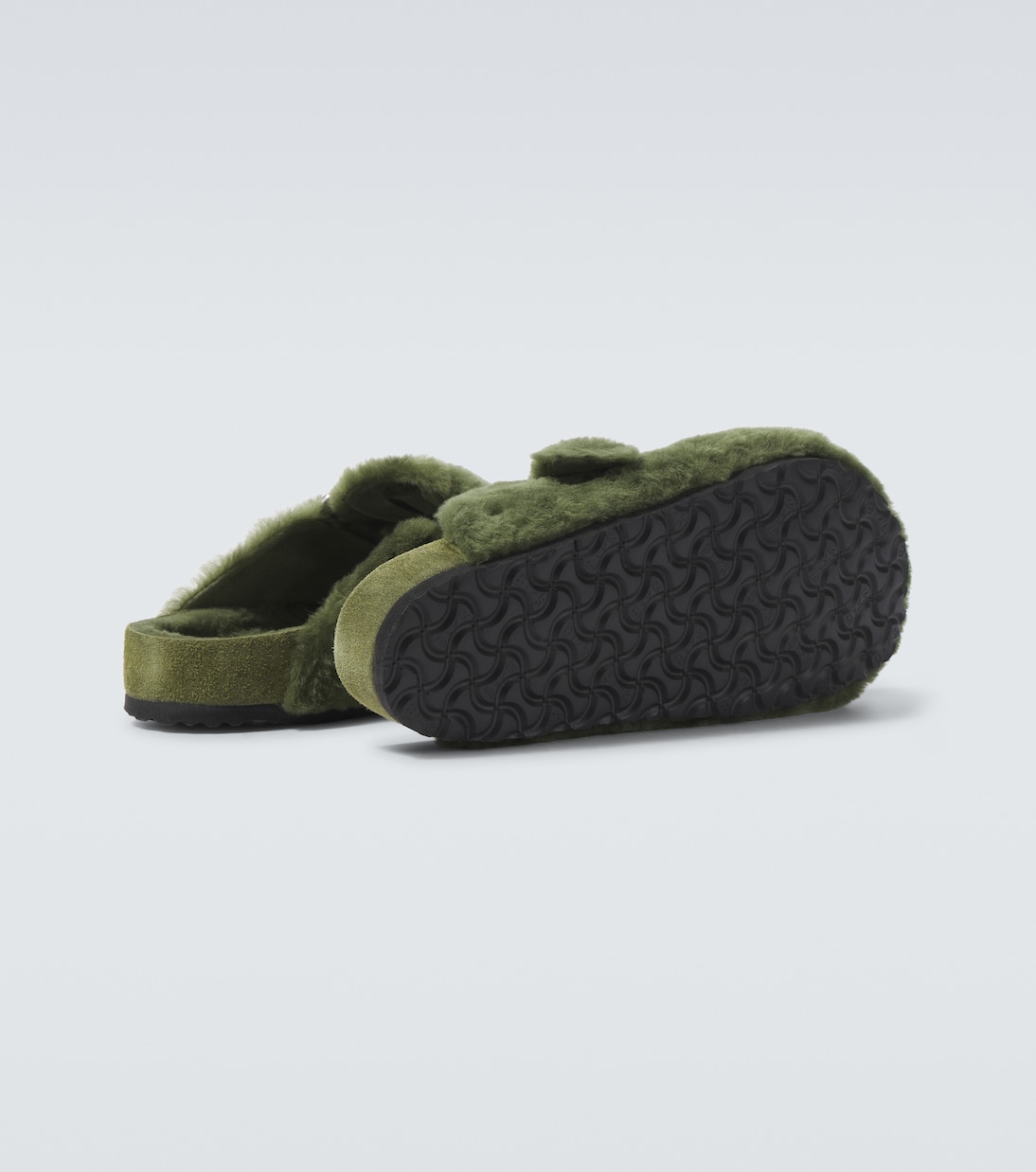 Mules Boston 1774 in suede con shearling | Birkenstock 1774