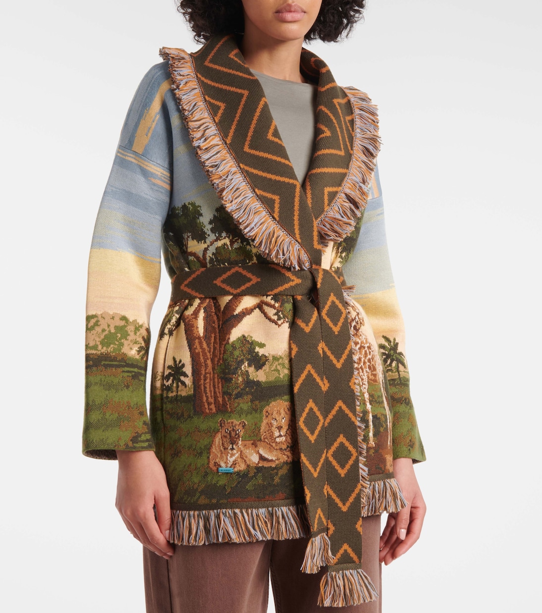 Savannah Sunrise wool-blend cardigan | Alanui