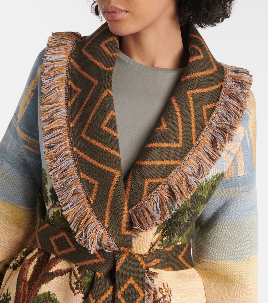 Savannah Sunrise wool-blend cardigan | Alanui