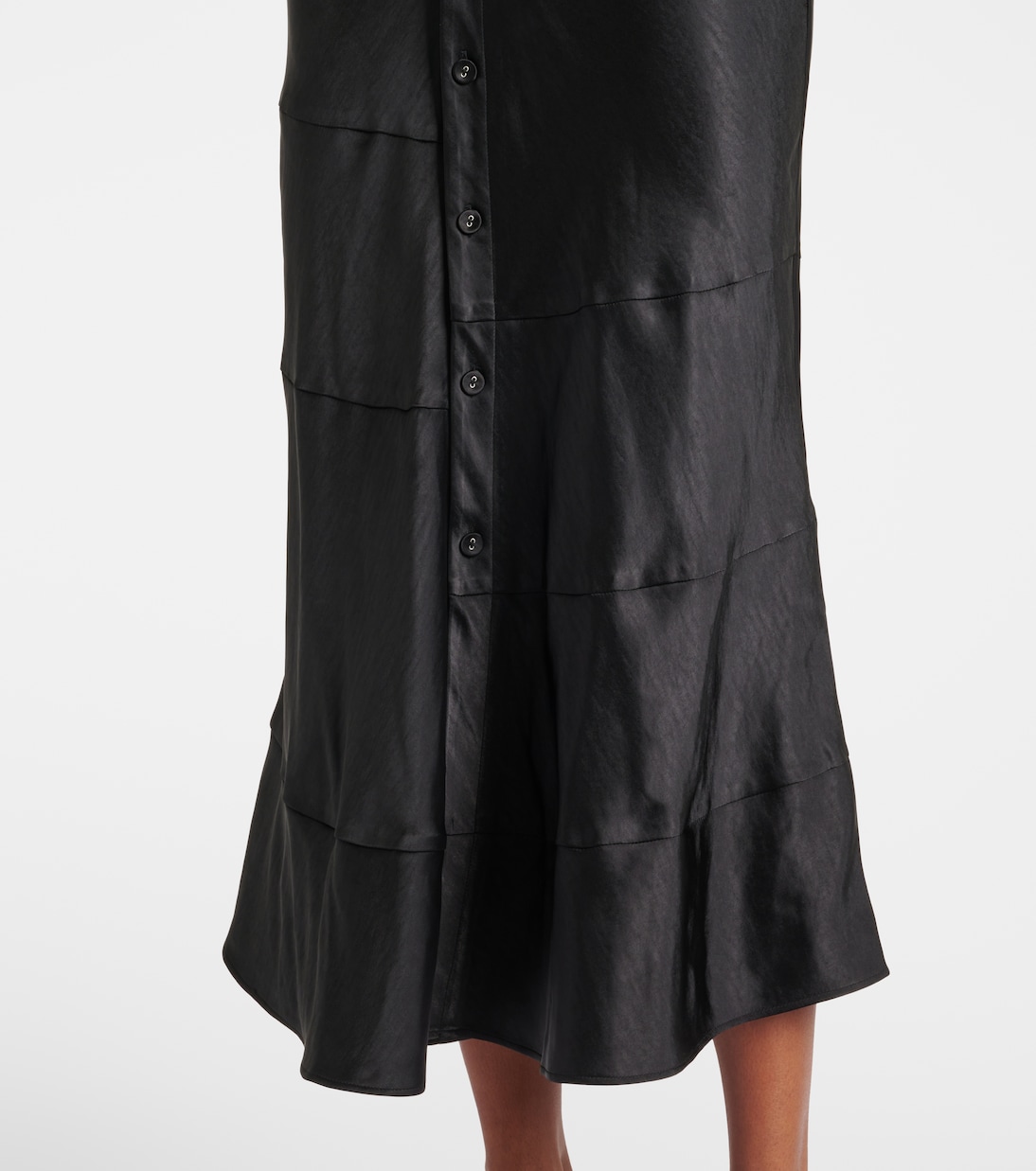 Robe midi White Label Amelie en satin | Proenza Schouler