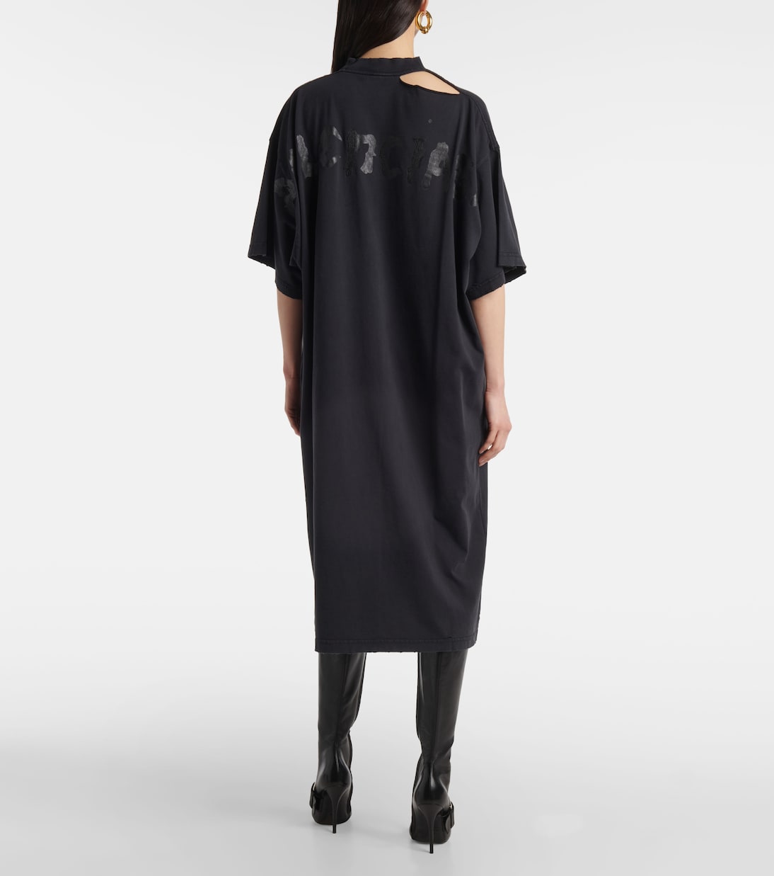Vestido midi de algodón | Balenciaga