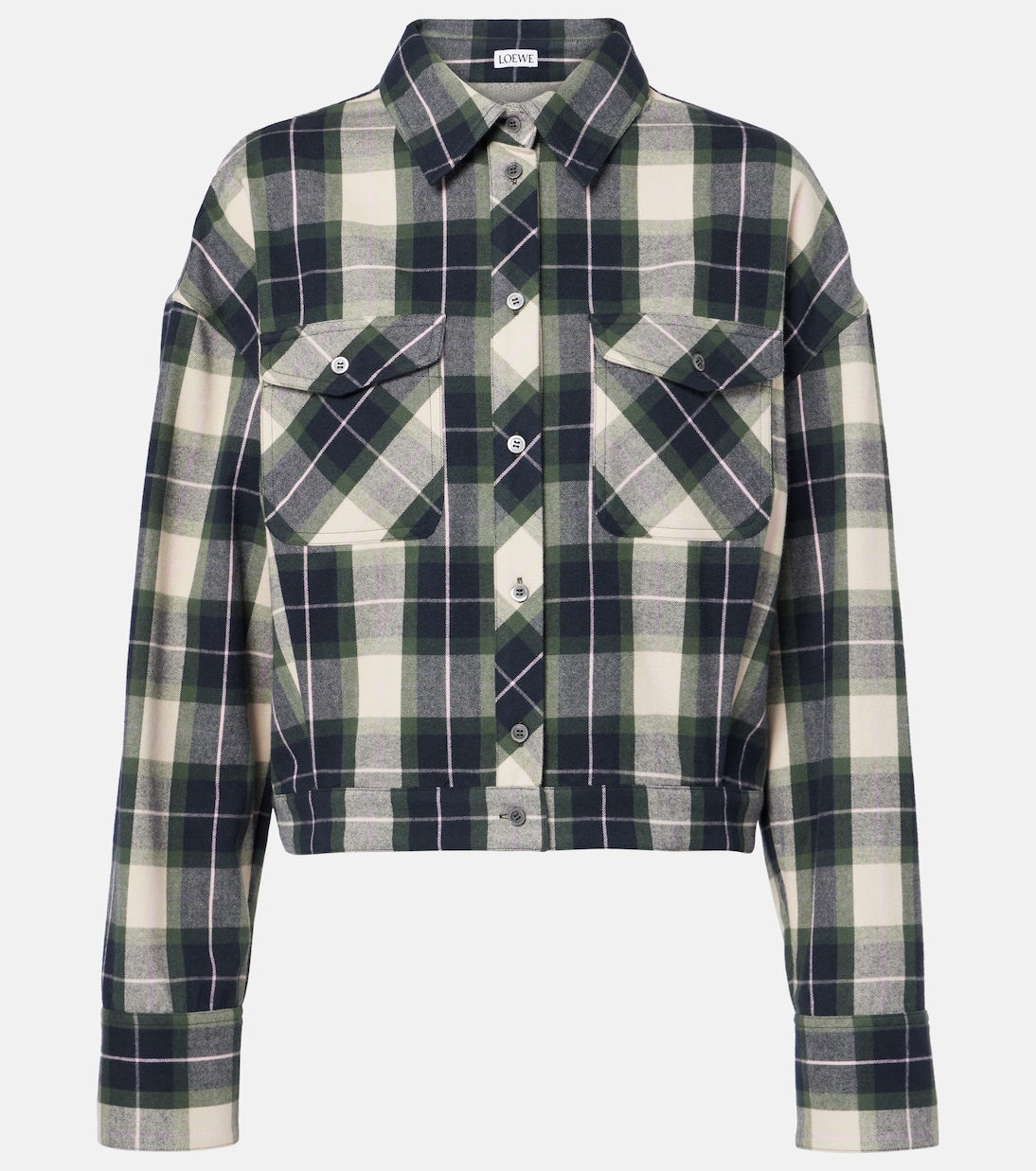 Camicia in cotone a quadri | Loewe