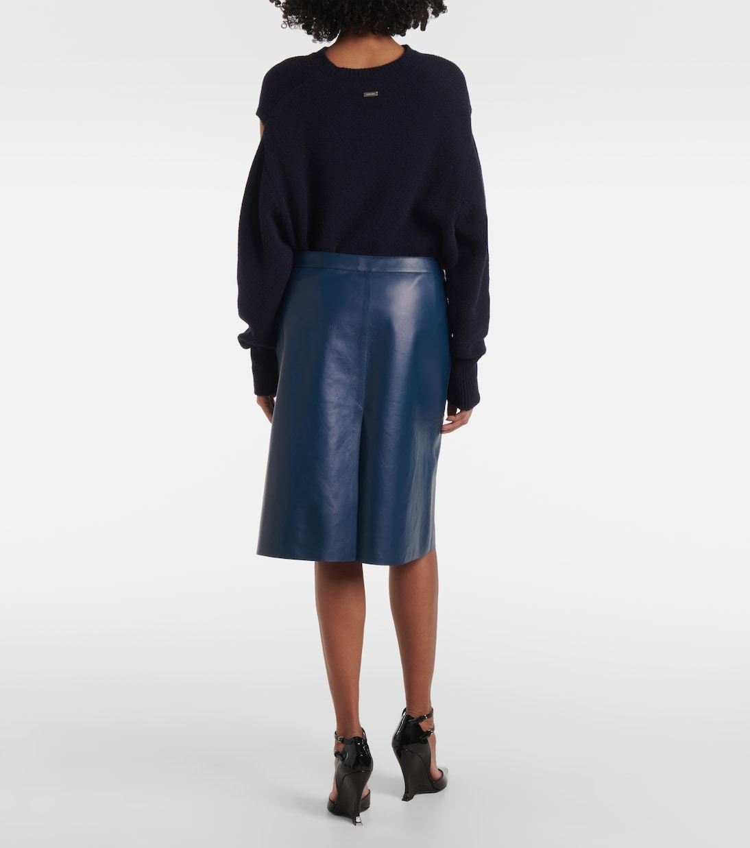 Jupe crayon en cuir | Ferragamo