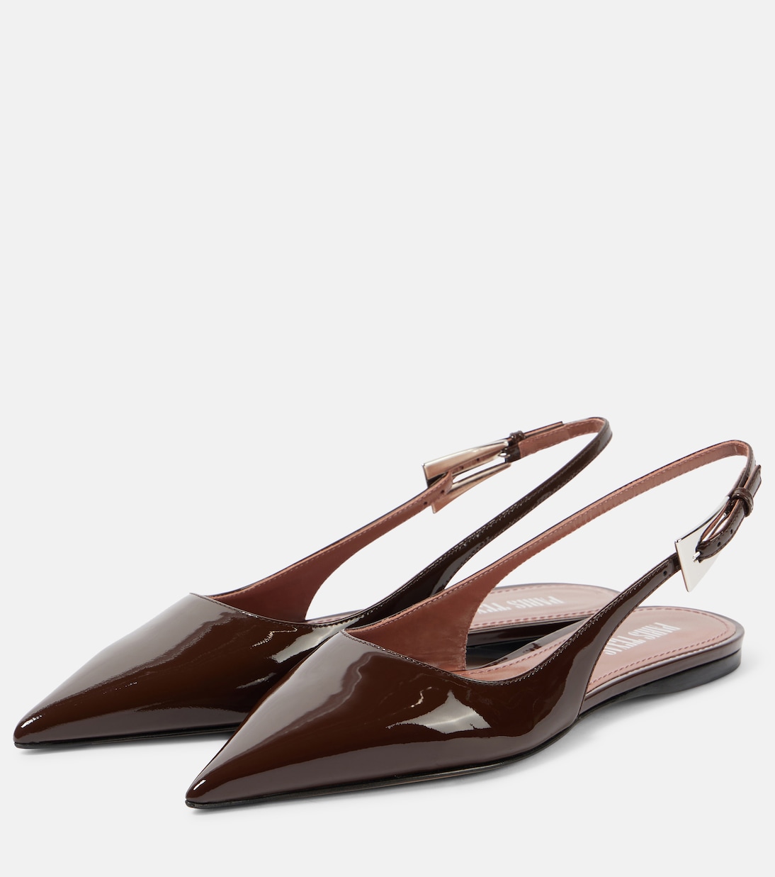 Jessica 10 patent leather slingback flats | Paris Texas