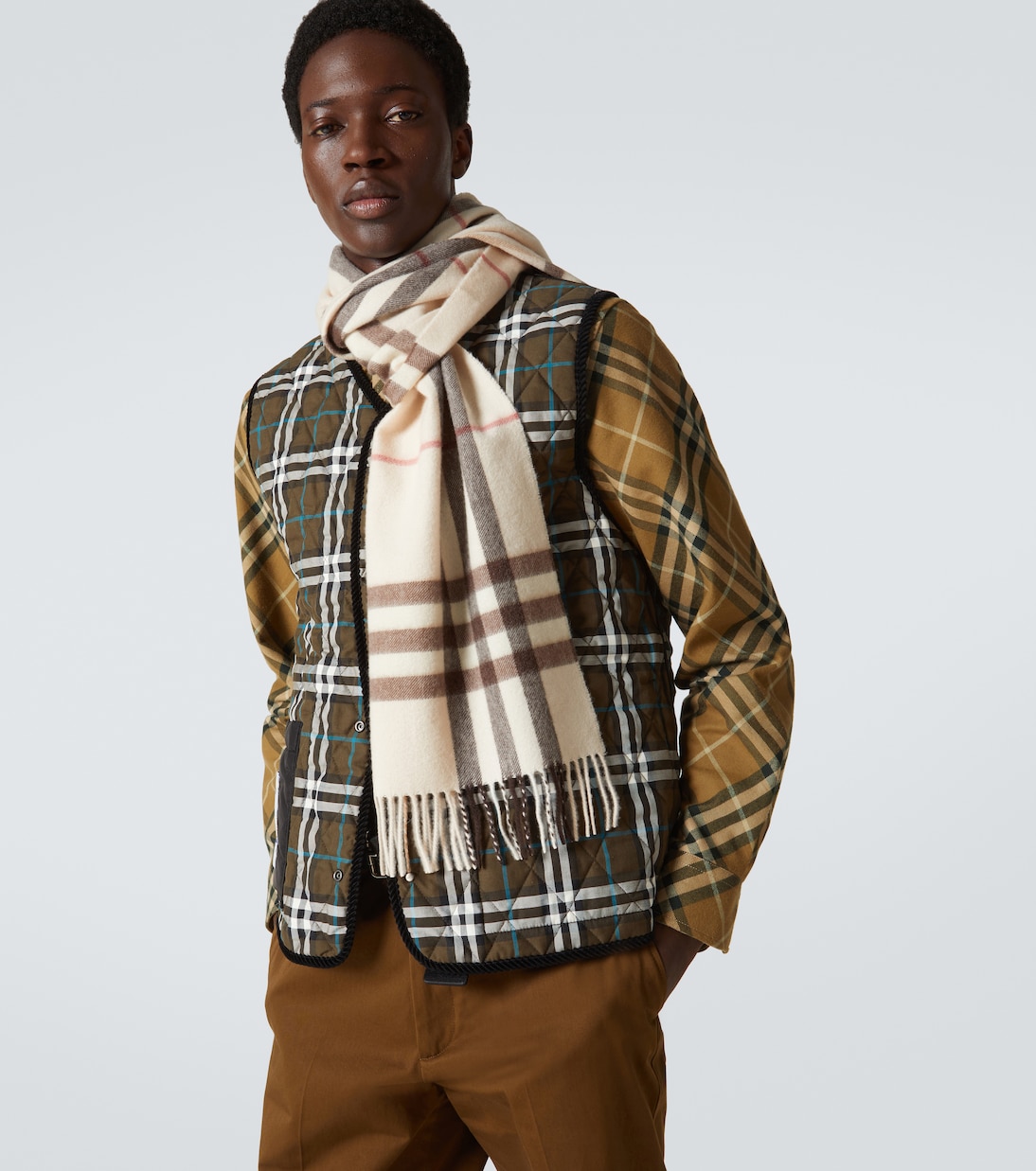 Burberry Check cashmere scarf | Burberry