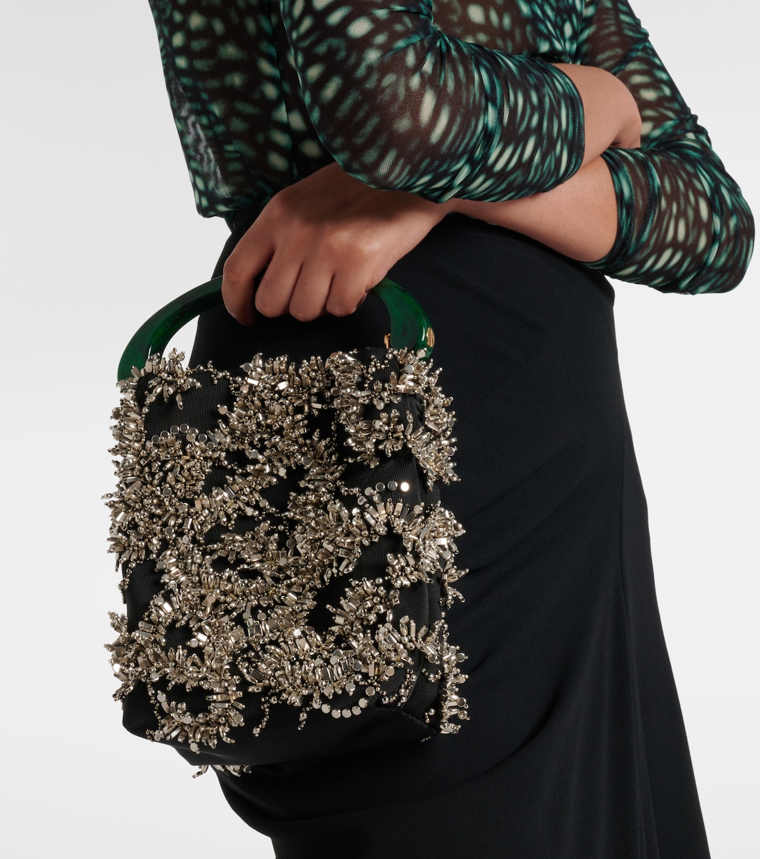 Sac en satin à ornements | Dries Van Noten