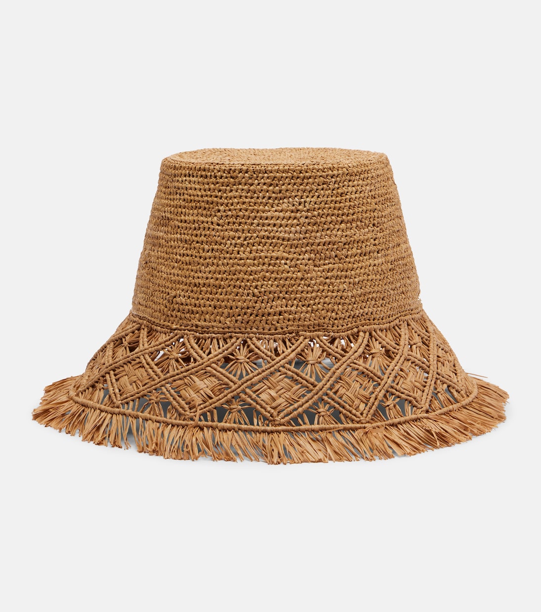 Macramé raffia bucket hat | Zimmermann