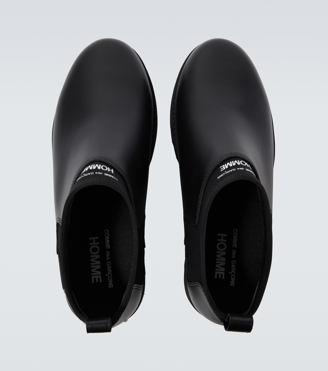 Bottes en cuir à logo | Comme des Garçons Homme