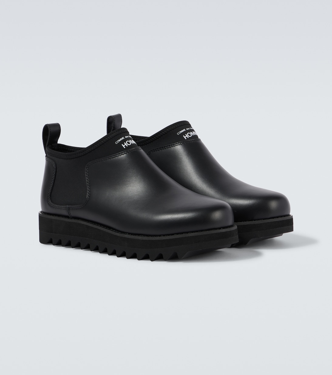 Bottes en cuir à logo | Comme des Garçons Homme